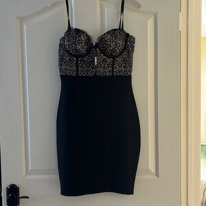 Black dress with Lace top